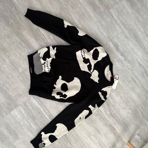 Alexander McQueen Monochrome Skull Knit
